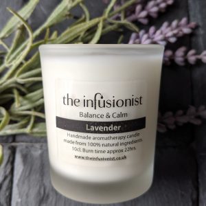 aromatherapy candle lavender
